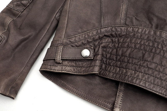 GUCCI Jacket Leather/Adhesive interlining: 100% polyester/Lining: 100% cupra Brown Kids 5 Used Authentic