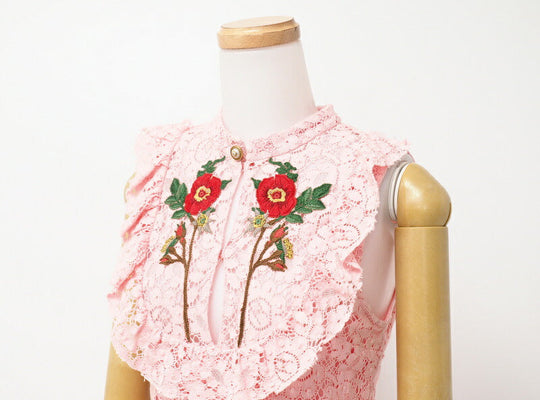 GUCCI one piece 460655 cotton pink Women 36 Used Authentic