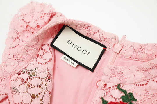 GUCCI one piece 460655 cotton pink Women 36 Used Authentic