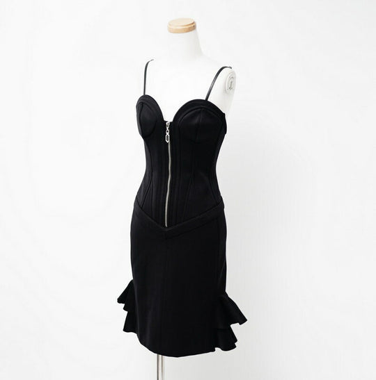 LOUIS VUITTON one piece FHR017XBD A195 Nylon black Women 34 Used Authentic