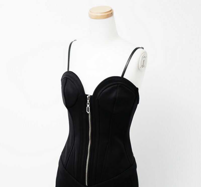 LOUIS VUITTON one piece FHR017XBD A195 Nylon black Women 34 Used Authentic