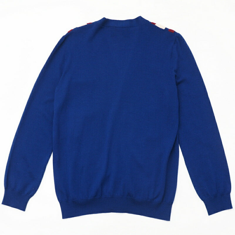 GUCCI knit 597800 knit Blue/Red/Ivory Women XS Used Authentic