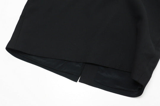 GUCCI one piece 631484 ZAD88 Outer: 54% silk, 46% wool / Lining: 73% acetate, 27% silk black Women 36 Used Authentic