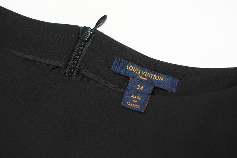 LOUIS VUITTON one piece FGRO44HOJ 983N silk black Women 34 Used Authentic