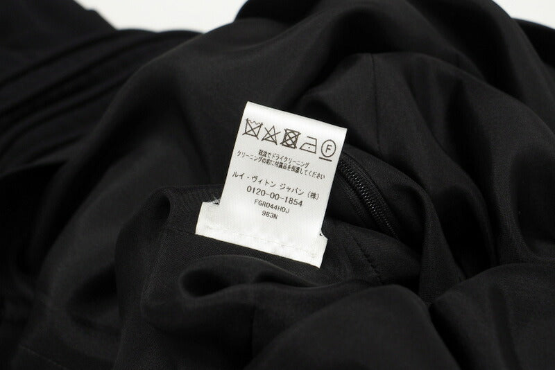 LOUIS VUITTON one piece FGRO44HOJ 983N silk black Women 34 Used Authentic
