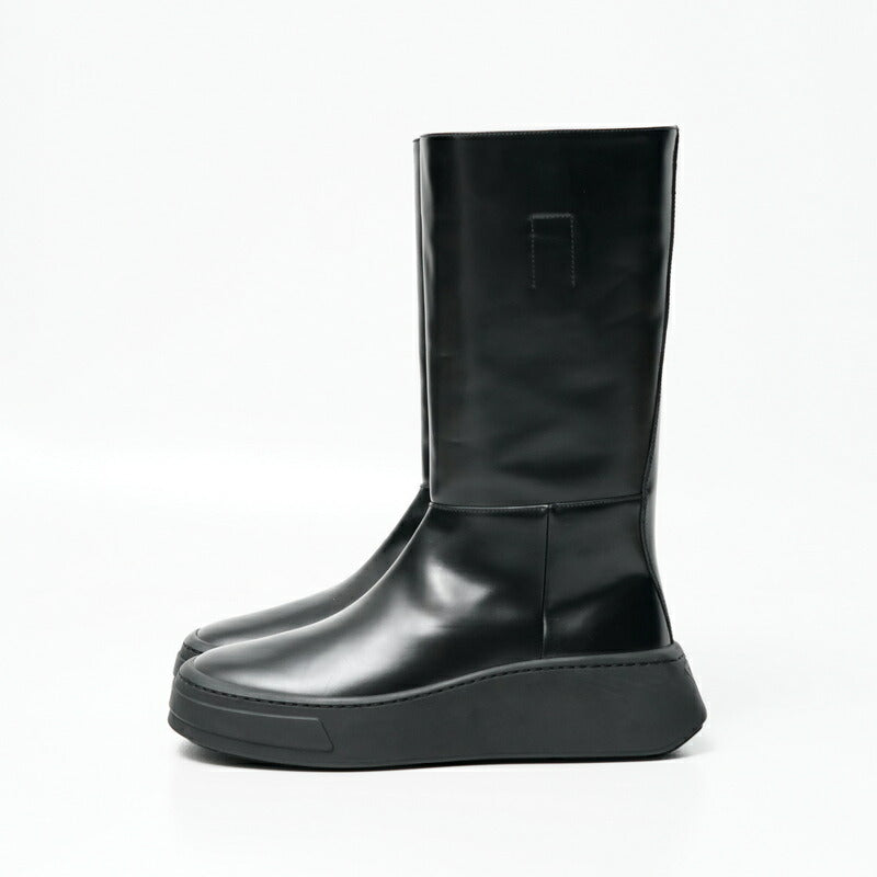 PRADA boots 2WG013 leather black mens 7 Used Authentic