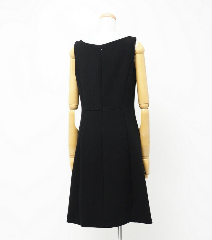 PRADA one piece P31U0 wool black Women 38S Used Authentic