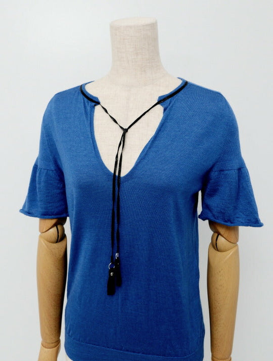 LOUIS VUITTON knit FAKS07ON0 knit blue Women XS Used Authentic
