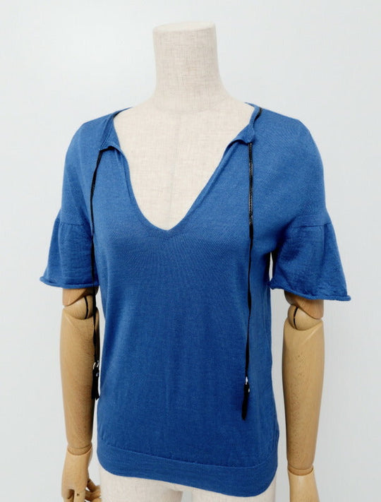 LOUIS VUITTON knit FAKS07ON0 knit blue Women XS Used Authentic