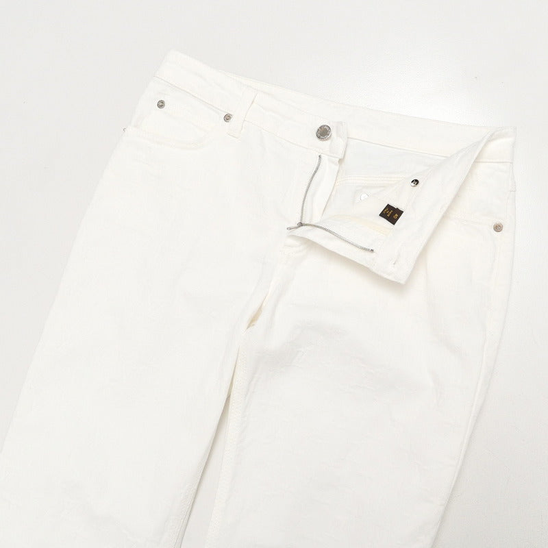 LOUIS VUITTON Denim pants Monogram denim white Women 40 Used Authentic