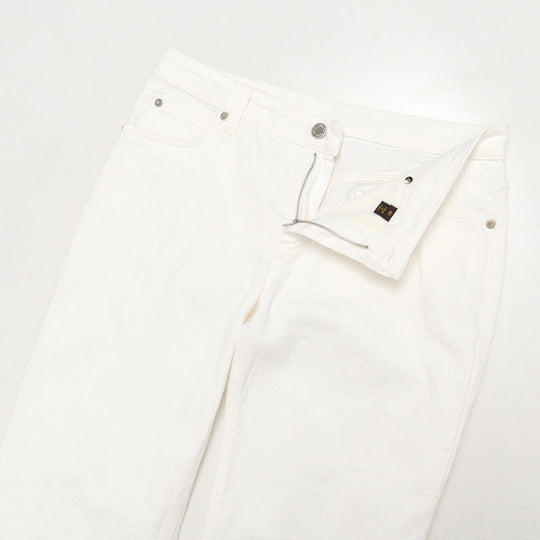 LOUIS VUITTON Denim pants Monogram denim white Women 40 Used Authentic