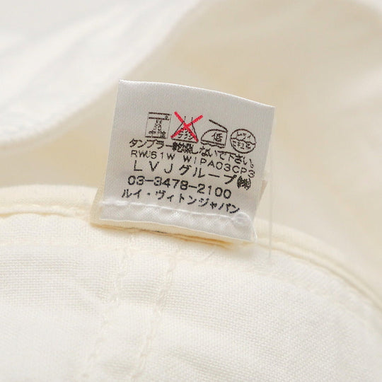 LOUIS VUITTON Denim pants Monogram denim white Women 40 Used Authentic