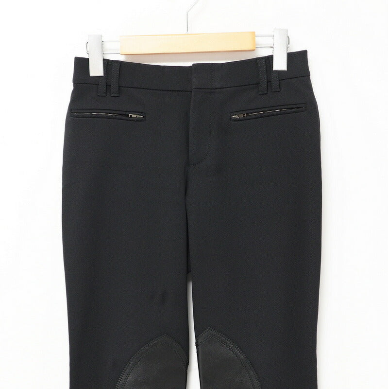 GUCCI Pants 386901 Stretch/Leather black Women 38 Used Authentic