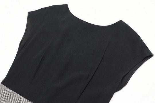 PRADA one piece P33R8 8162 1L5I Acetate 72% Rayon 28% Bottom 100% Wool Black Grey Women 42 Used Authentic