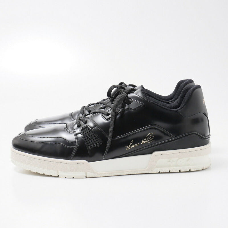 LOUIS VUITTON sneakers BM0280 Patent leather black mens 10 Used Authentic