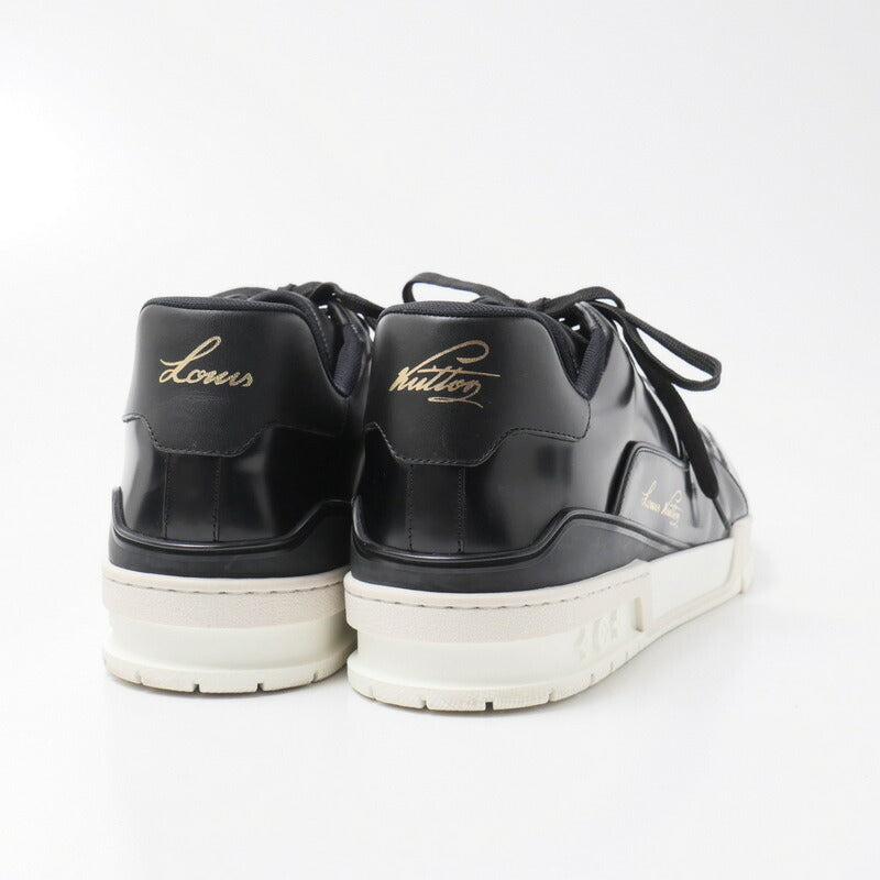 LOUIS VUITTON sneakers BM0280 Patent leather black mens 10 Used Authentic