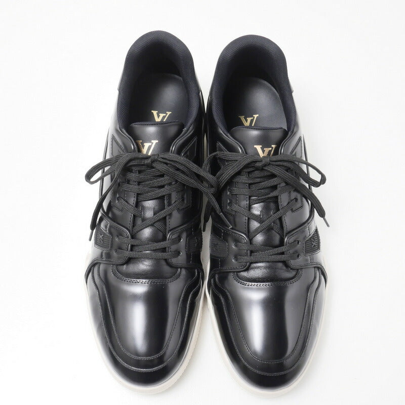 LOUIS VUITTON sneakers BM0280 Patent leather black mens 10 Used Authentic