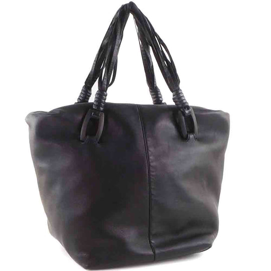 LOEWE Handbag lambskin black Women Used Authentic