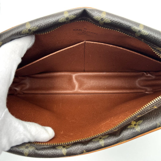 LOUIS VUITTON business bag M51845 Monogram canvas Brown Compiegne 28 Used Authentic