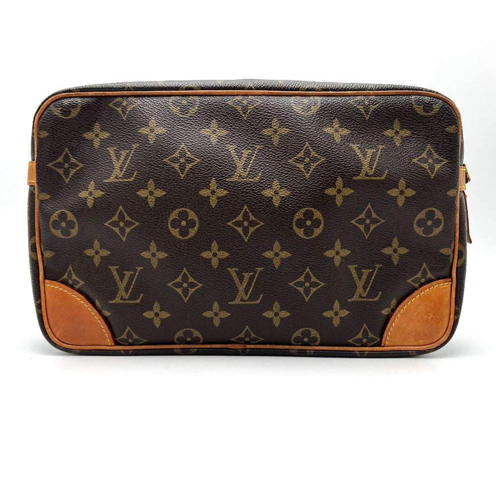 LOUIS VUITTON business bag M51845 Monogram canvas Brown Compiegne 28 Used Authentic