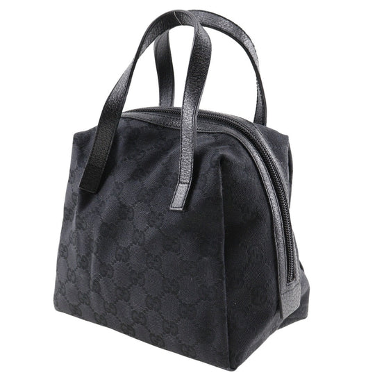 GUCCI Handbag 124542 GG canvas black Women Used Authentic