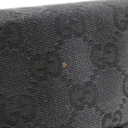 GUCCI Handbag 124542 GG canvas black Women Used Authentic