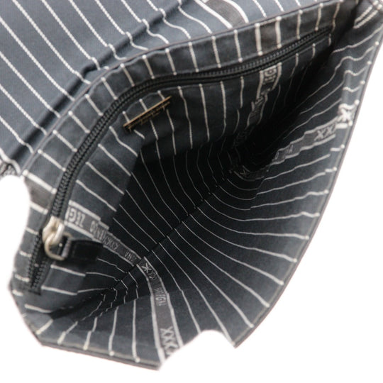 Ermenegildo Zegna Shoulder Bag leather black mens Used Authentic