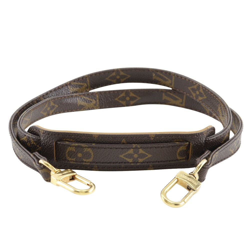 LOUIS VUITTON Shoulder strap Monogram canvas Brown unisex(Unisex) Used Authentic