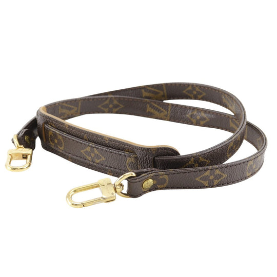 LOUIS VUITTON Shoulder strap Monogram canvas Brown unisex(Unisex) Used Authentic