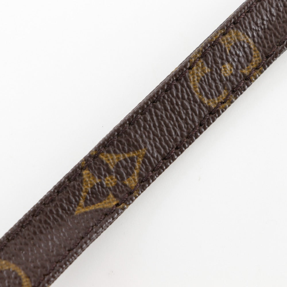 LOUIS VUITTON Shoulder strap Monogram canvas Brown unisex(Unisex) Used Authentic