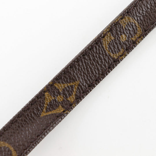 LOUIS VUITTON Shoulder strap Monogram canvas Brown unisex(Unisex) Used Authentic