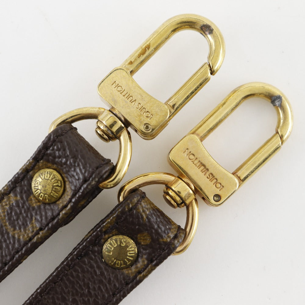 LOUIS VUITTON Shoulder strap Monogram canvas Brown unisex(Unisex) Used Authentic