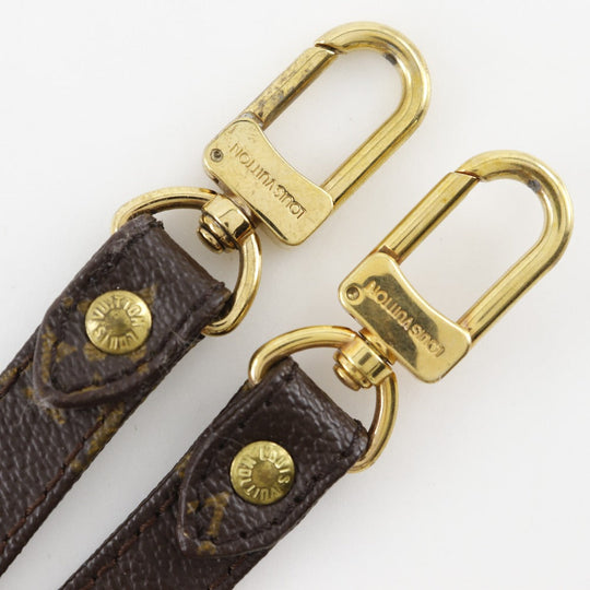 LOUIS VUITTON Shoulder strap Monogram canvas Brown unisex(Unisex) Used Authentic