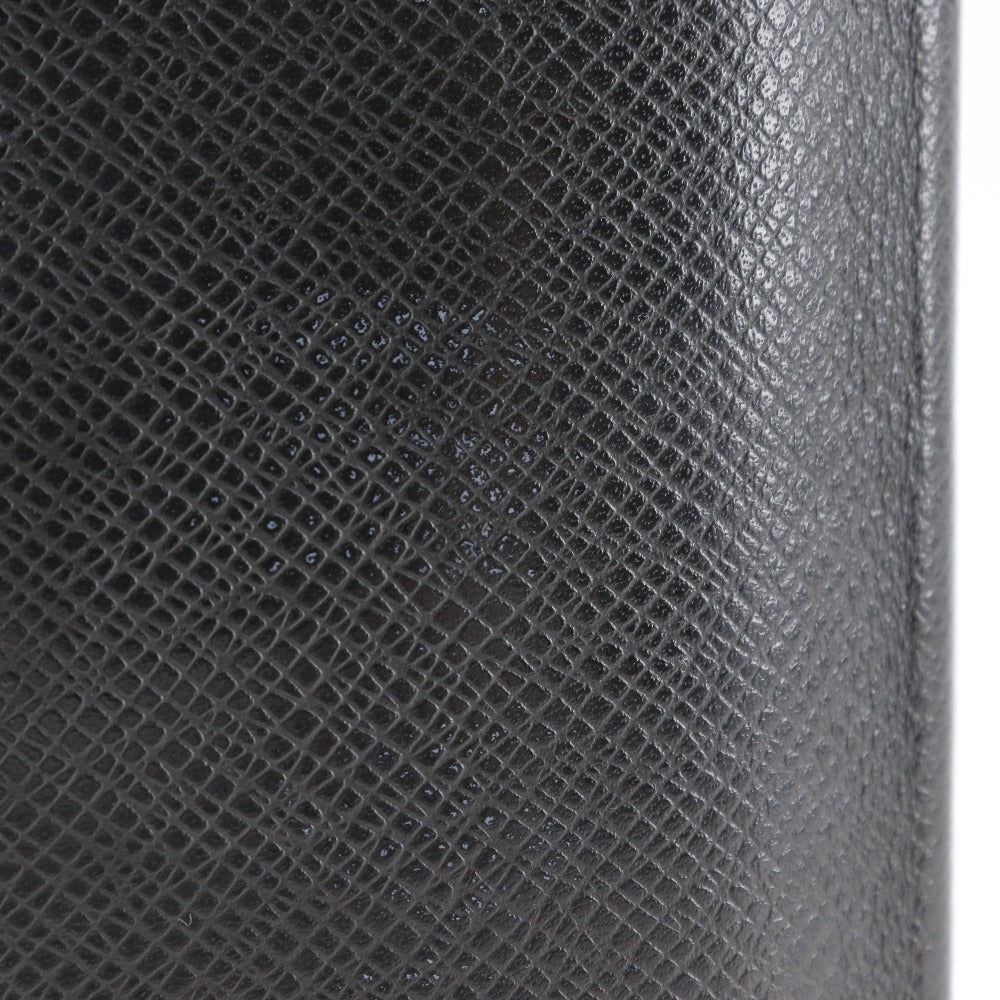 LOUIS VUITTON Bill Compartment M31002 Taiga black Porto Cartes Crdit mens Used Authentic