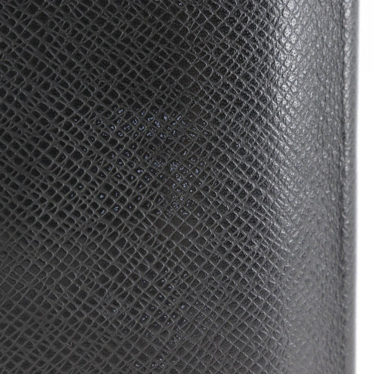 LOUIS VUITTON Bill Compartment M31002 Taiga black Porto Cartes Crdit mens Used Authentic