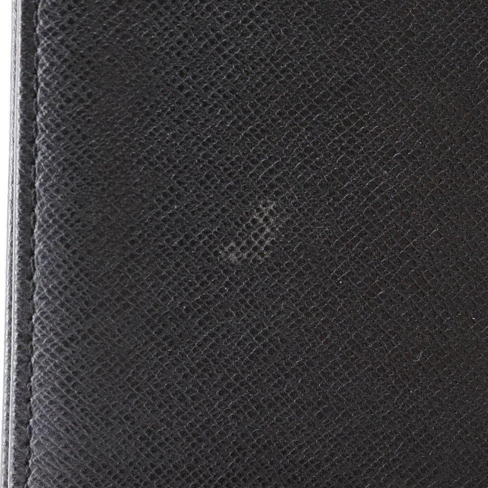 LOUIS VUITTON Bill Compartment M31002 Taiga black Porto Cartes Crdit mens Used Authentic