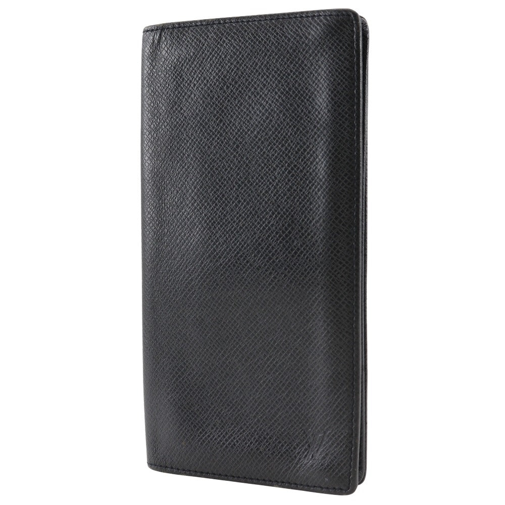 LOUIS VUITTON Bill Compartment M31002 Taiga black Porto Cartes Crdit mens Used Authentic
