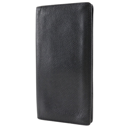 LOUIS VUITTON Bill Compartment M31002 Taiga black Porto Cartes Crdit mens Used Authentic