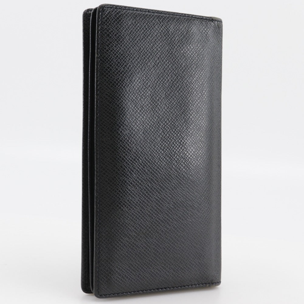 LOUIS VUITTON Bill Compartment M31002 Taiga black Porto Cartes Crdit mens Used Authentic