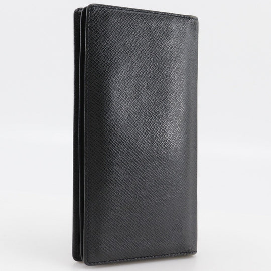 LOUIS VUITTON Bill Compartment M31002 Taiga black Porto Cartes Crdit mens Used Authentic
