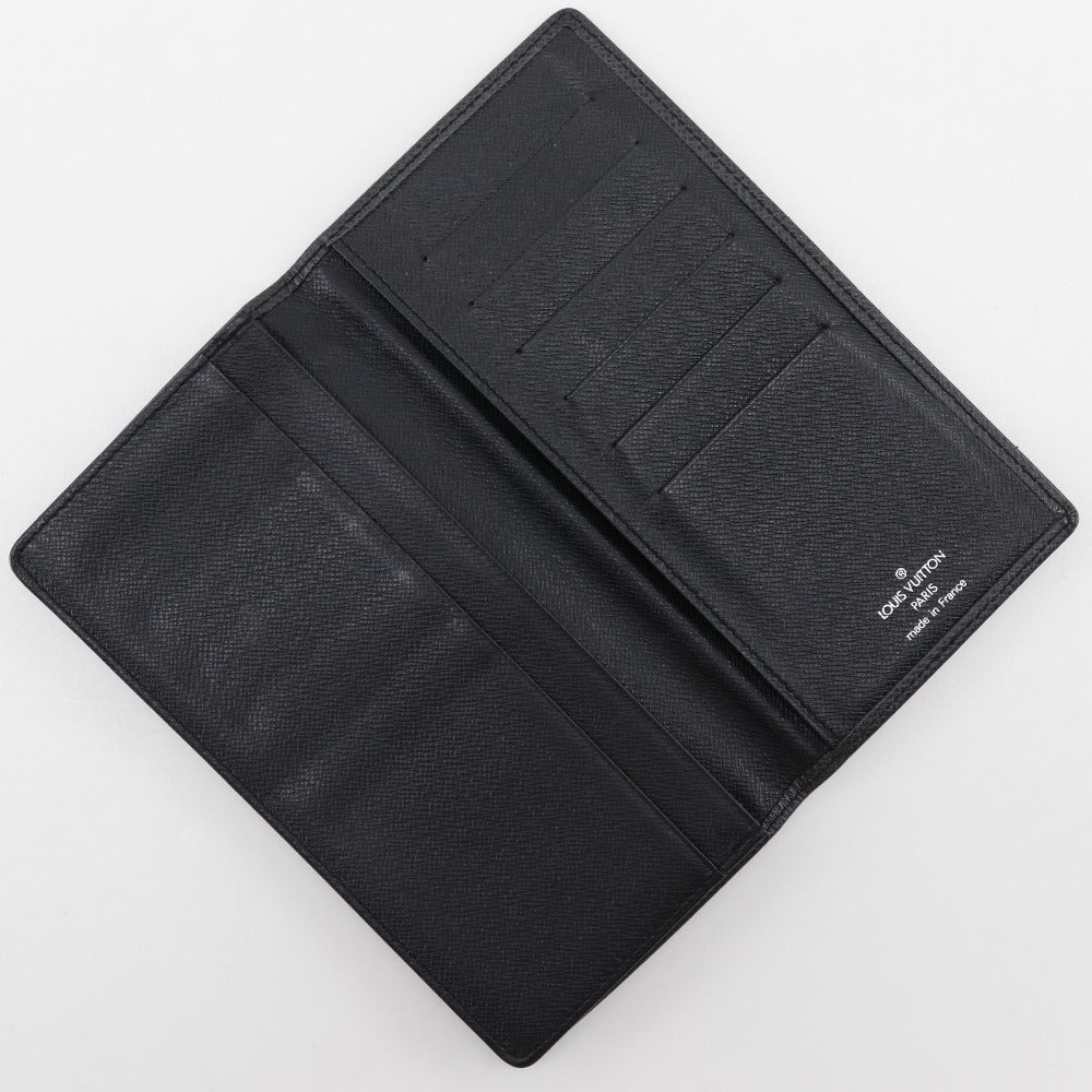 LOUIS VUITTON Bill Compartment M31002 Taiga black Porto Cartes Crdit mens Used Authentic