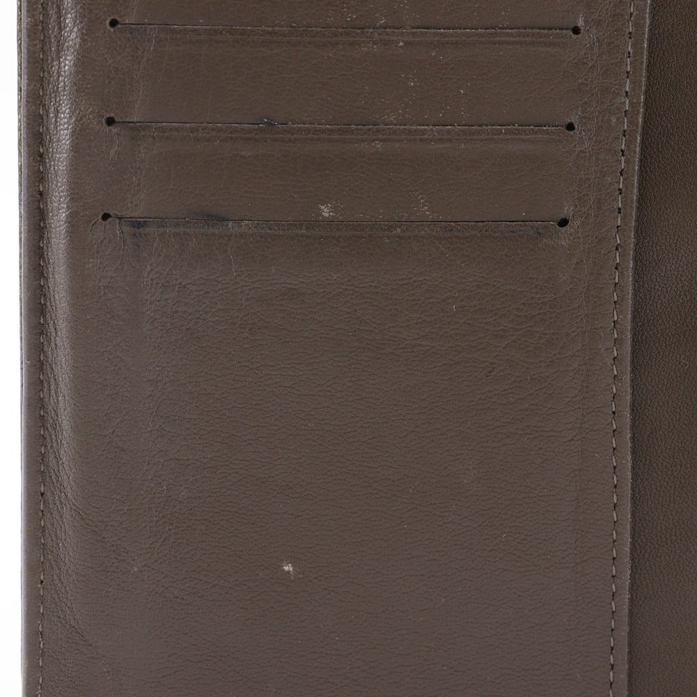 CHANEL Long Wallet Purse enamel bronze COCO Mark Women Used Authentic