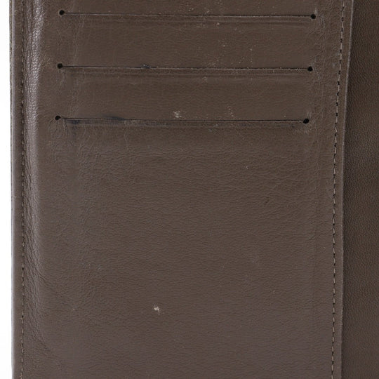 CHANEL Long Wallet Purse enamel bronze COCO Mark Women Used Authentic