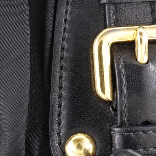 PRADA Shoulder Bag BN1407 Nylon black Gathered 2WAYShoulder