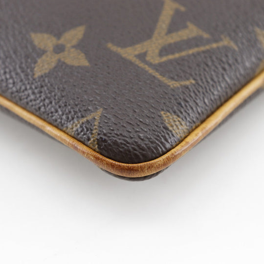 LOUIS VUITTON Pouch M60094 Monogram canvas Brown Accessory pouch Shoulder Bag Pochette Mira MM Women Used Authentic
