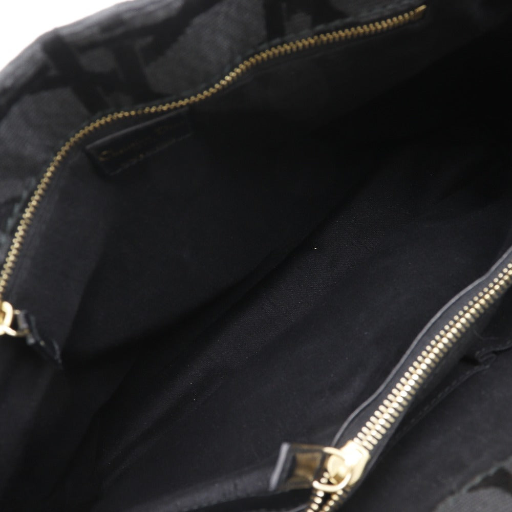 Christian Dior Tote Bag JCA449449 Nylon canvas black Canage Women Used Authentic