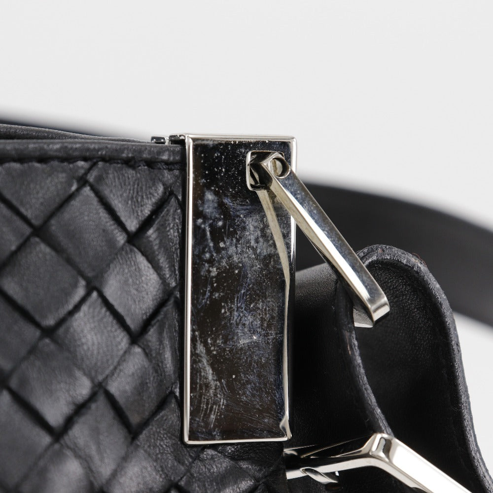 BOTTEGAVENETA Shoulder Bag lambskin black INTRECCIATO
