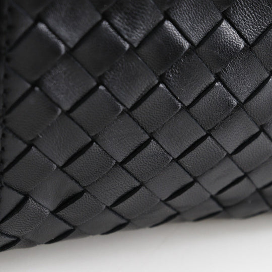 BOTTEGAVENETA Shoulder Bag lambskin black INTRECCIATO