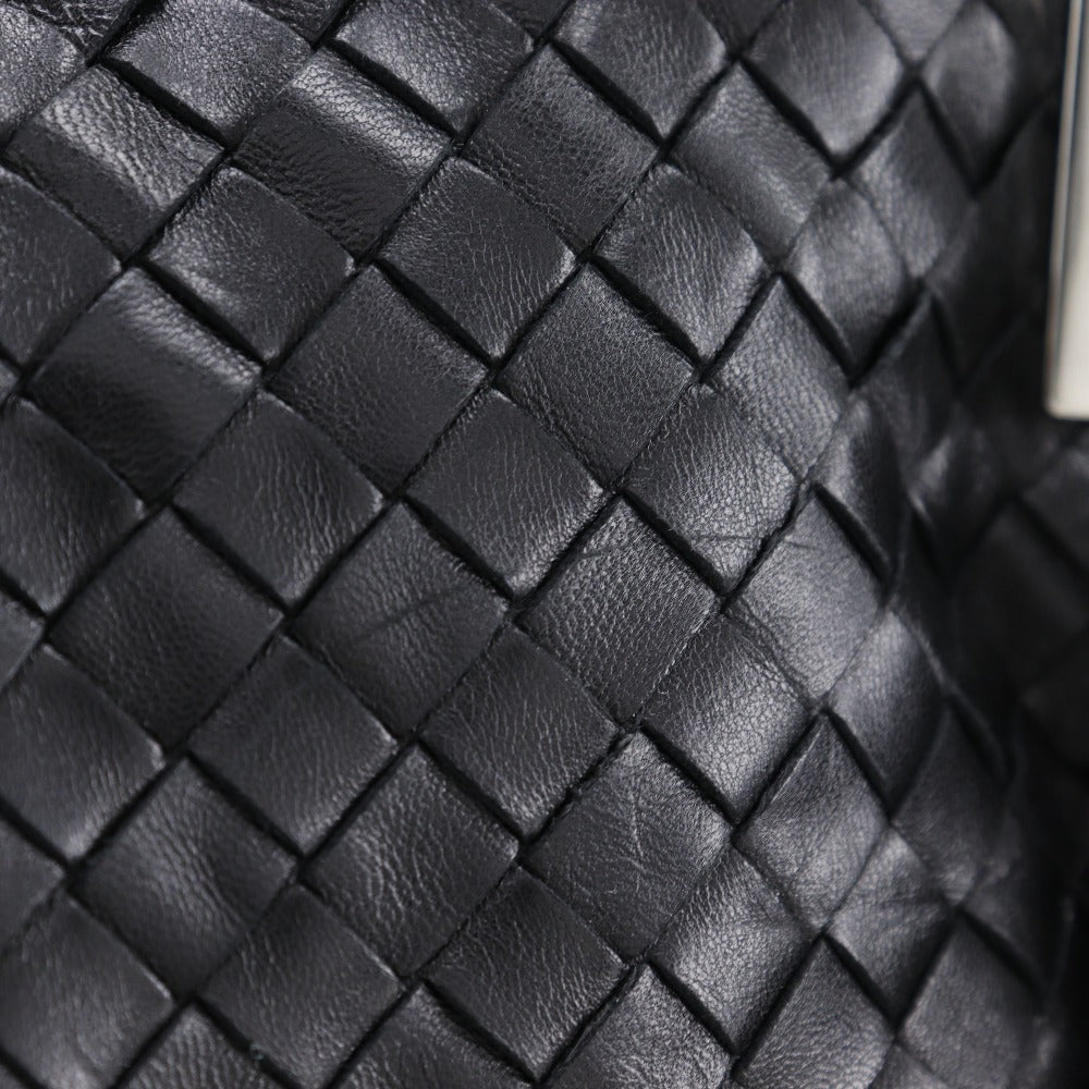 BOTTEGAVENETA Shoulder Bag lambskin black INTRECCIATO