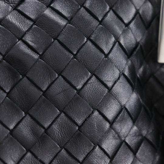 BOTTEGAVENETA Shoulder Bag lambskin black INTRECCIATO